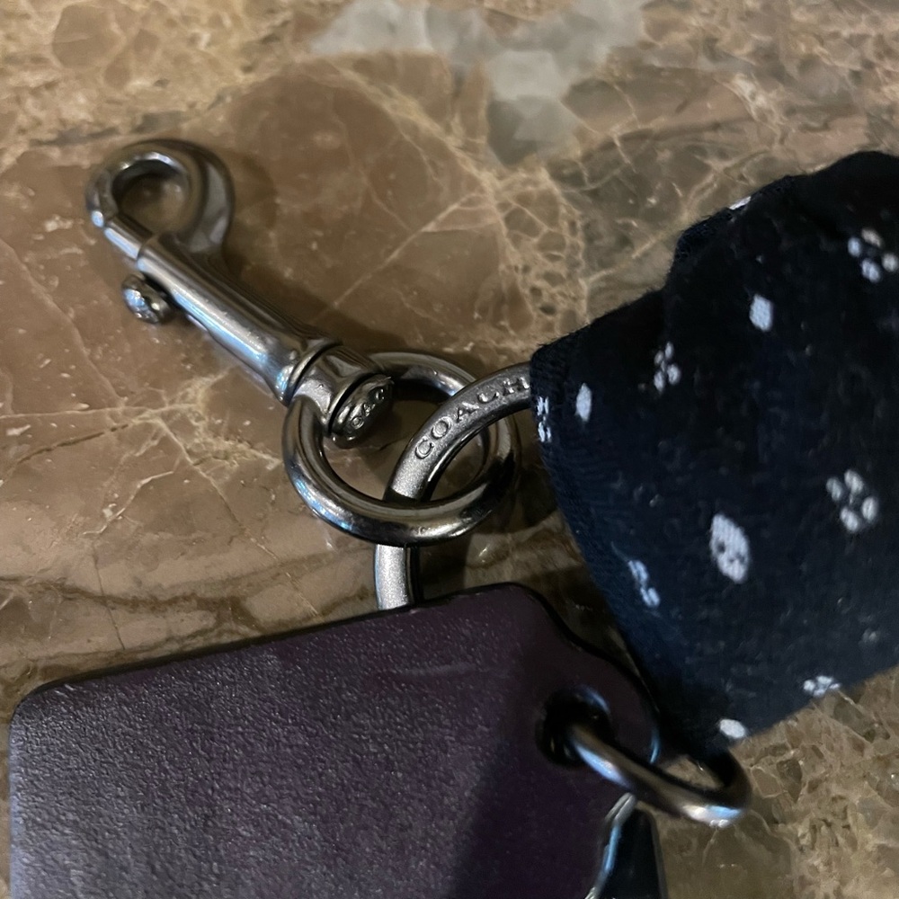 COACH Hard To Find Skull Bandana Print Bag Charm - Picture 10 of 14